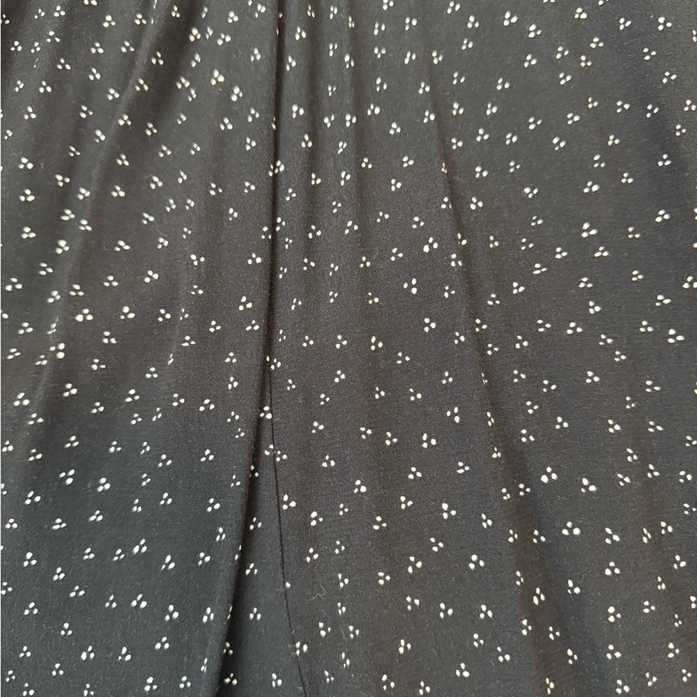 Anthropologie High Rise Wide Leg Cropped Gray-Black Patterned Trousers - Picture 4 of 9